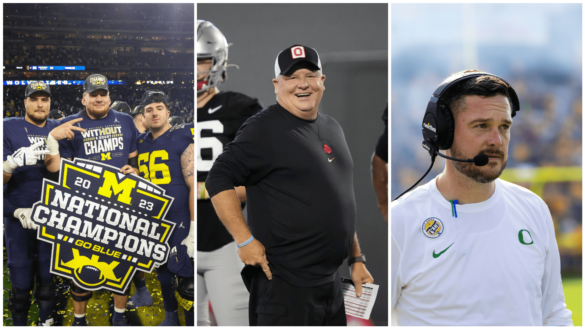 Michigan wolverines, Ohio State coach Chip Kelly, Oregon Ducks coach Dan Lanning