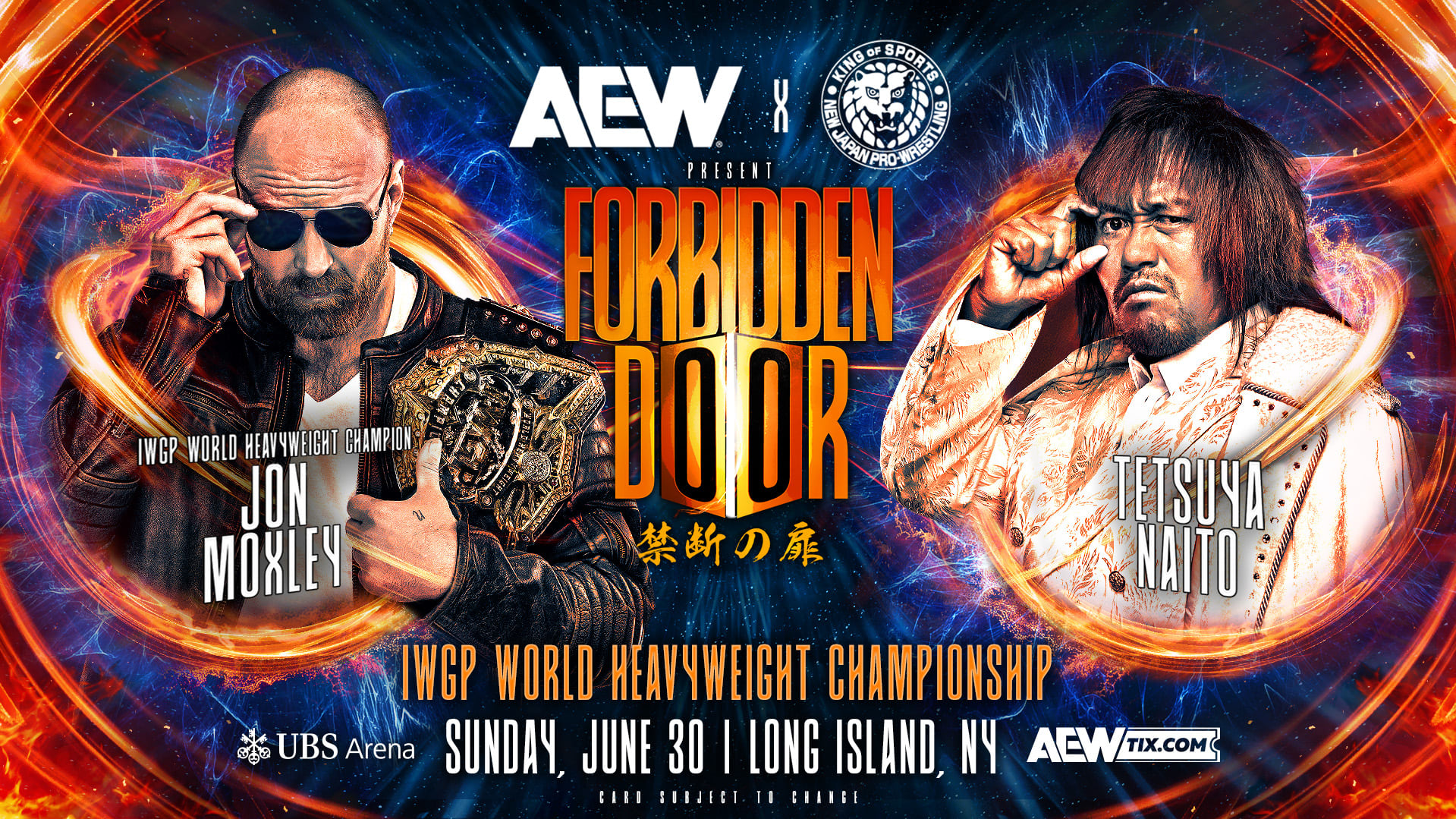 AEW x NJPW Forbidden Door 2024 start time, match card, live stream