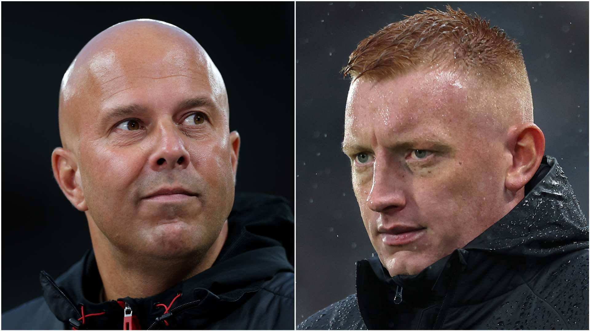 Arne Slot (left) and Will Still.