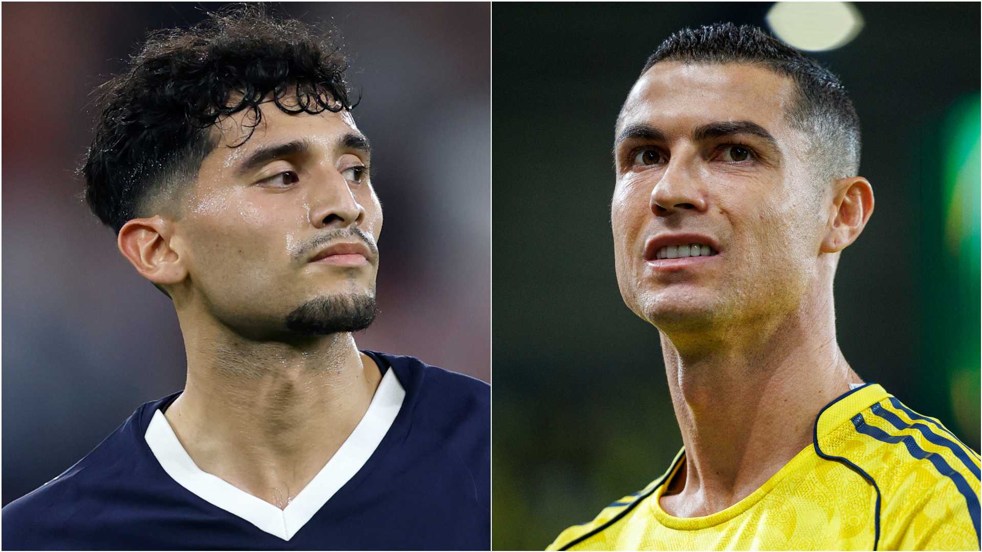 Ricardo Pepi (left) and Cristiano Ronaldo.