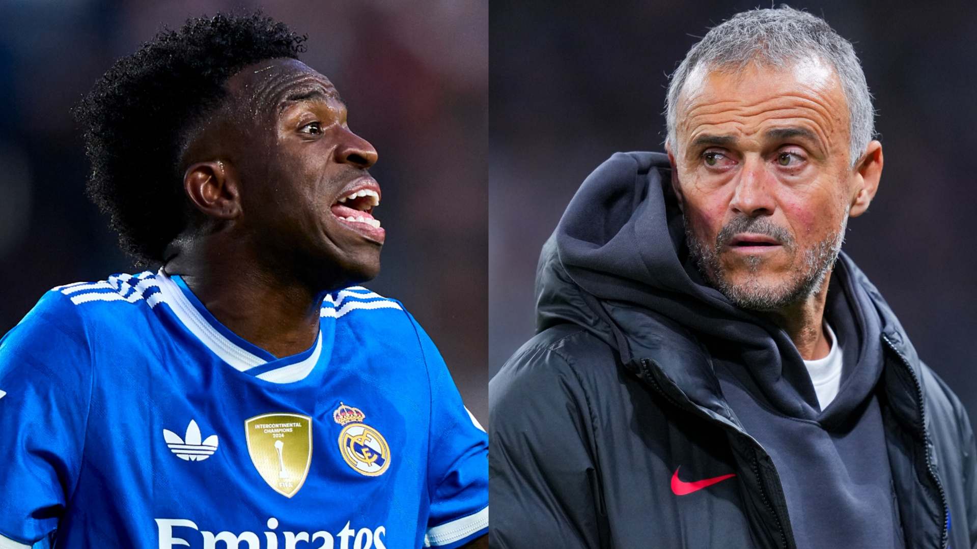 Vinicius Junior and Luis Enriqu