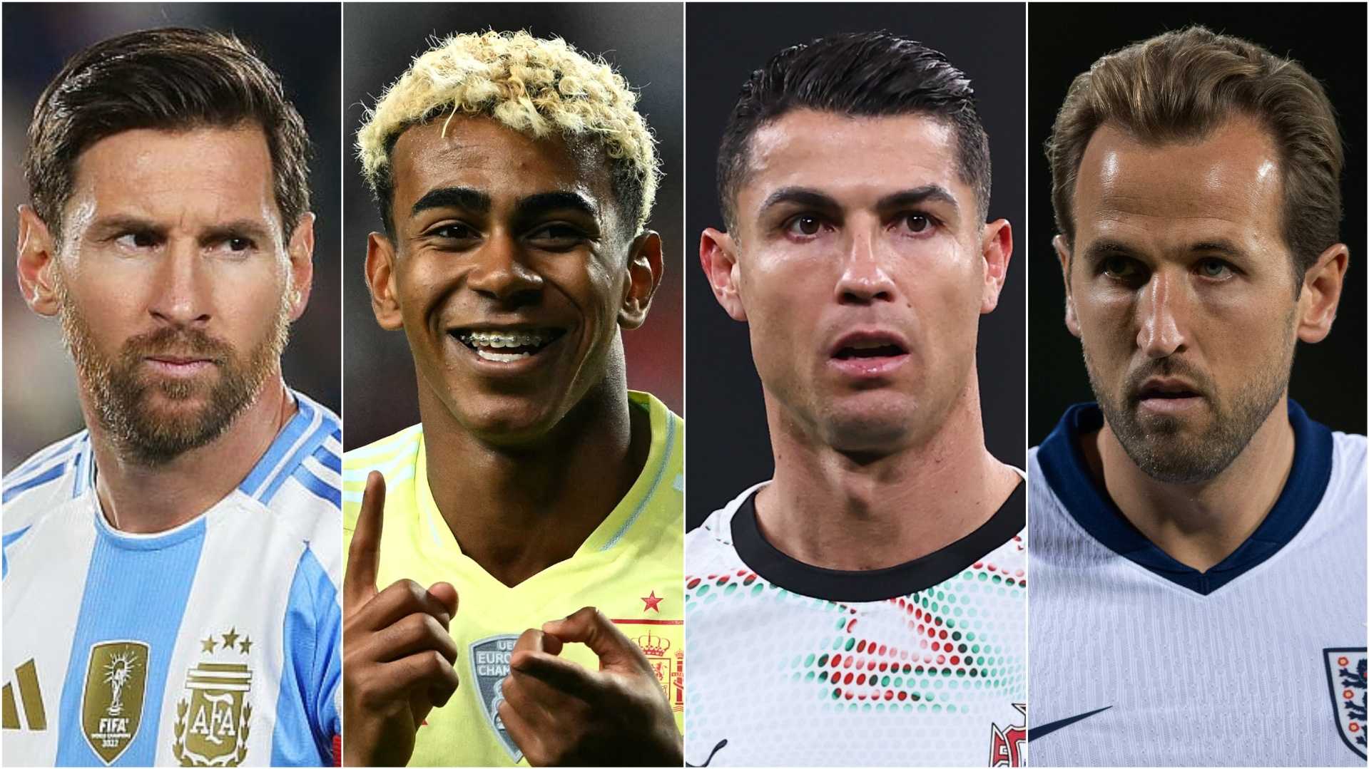 ลิโอเนล เมสซี, ลามีน ยามาล, คริสเตียโน โรนัลโด และ แฮร์รี่ เคน