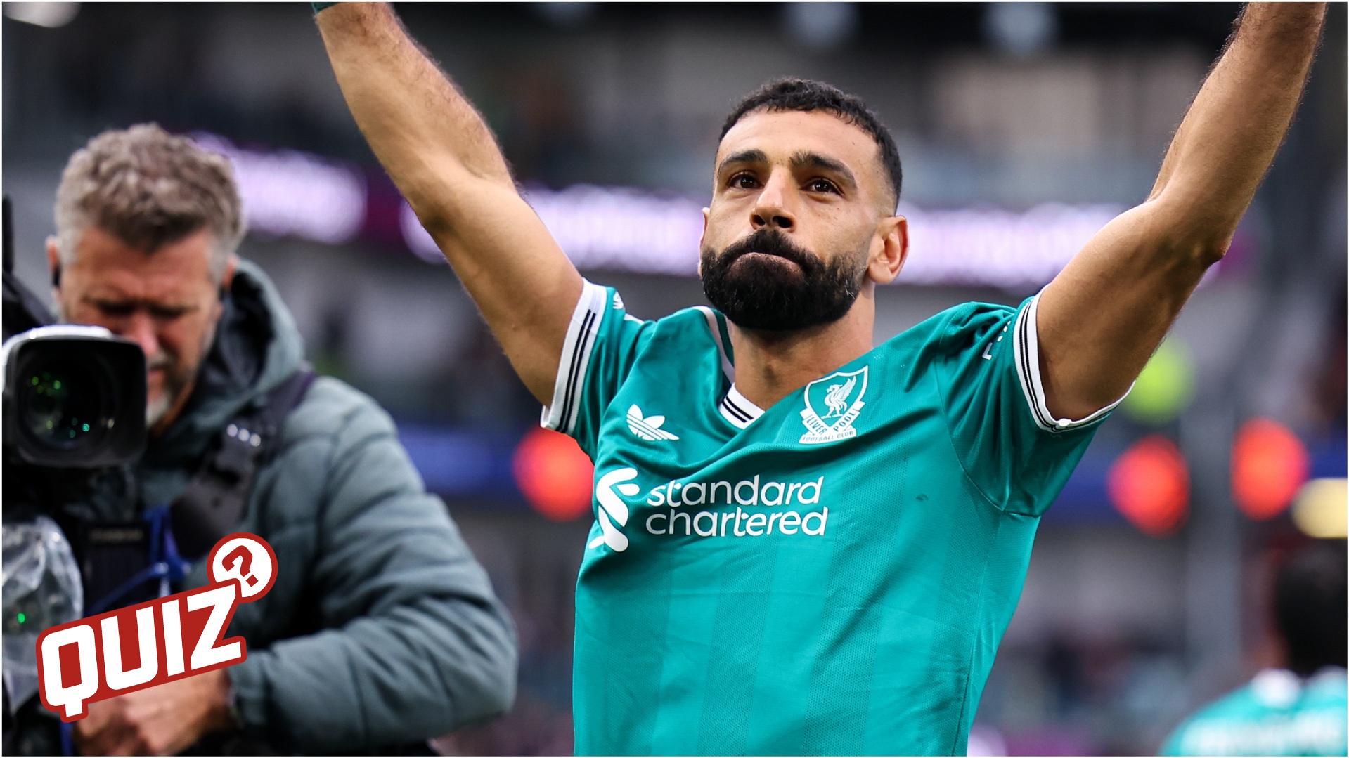 Mo Salah Celebrates Scoring for Liverpool