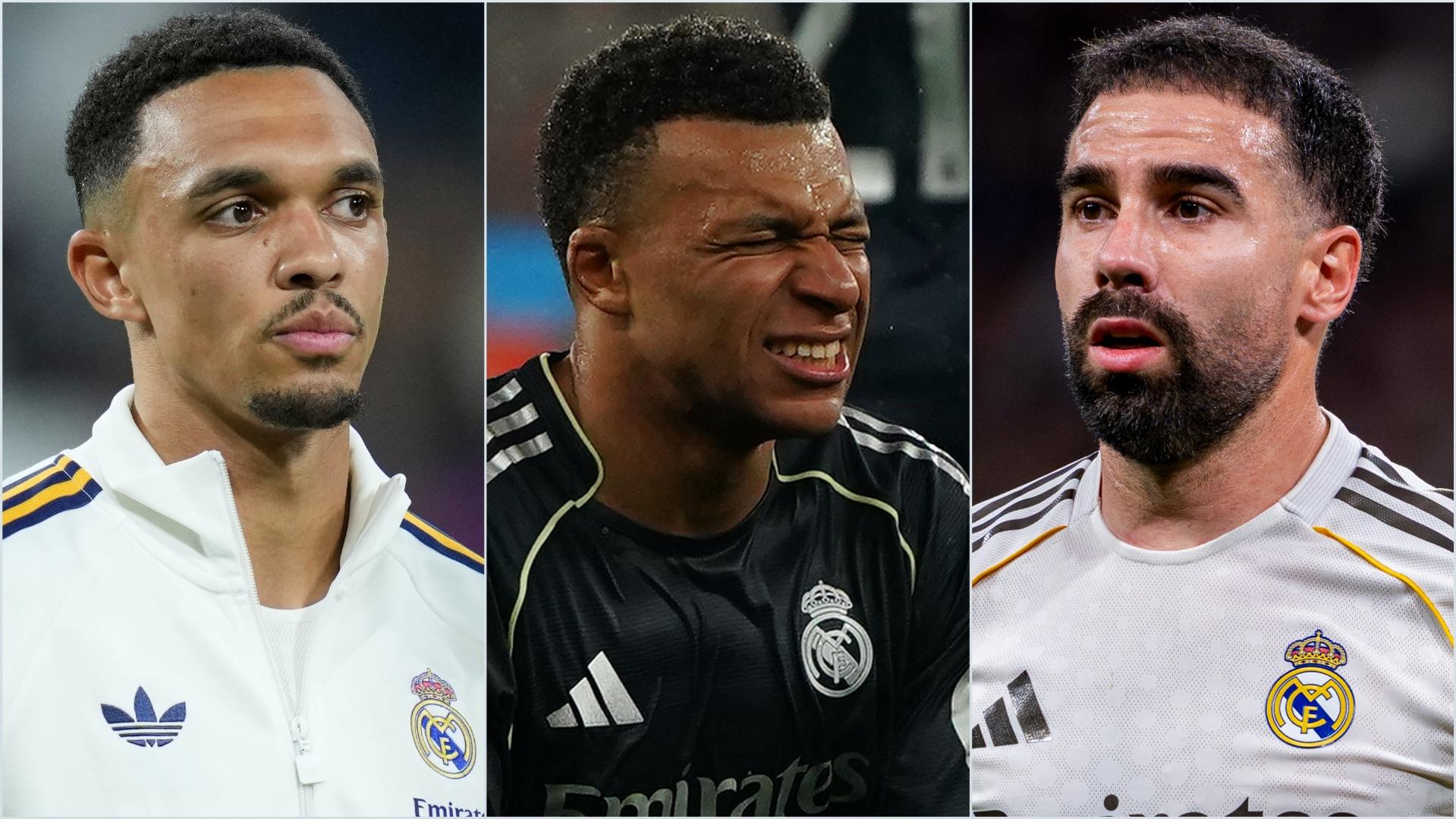 Trent Alexander-Arnold, Kylian Mbappé and Dani Carvajal
