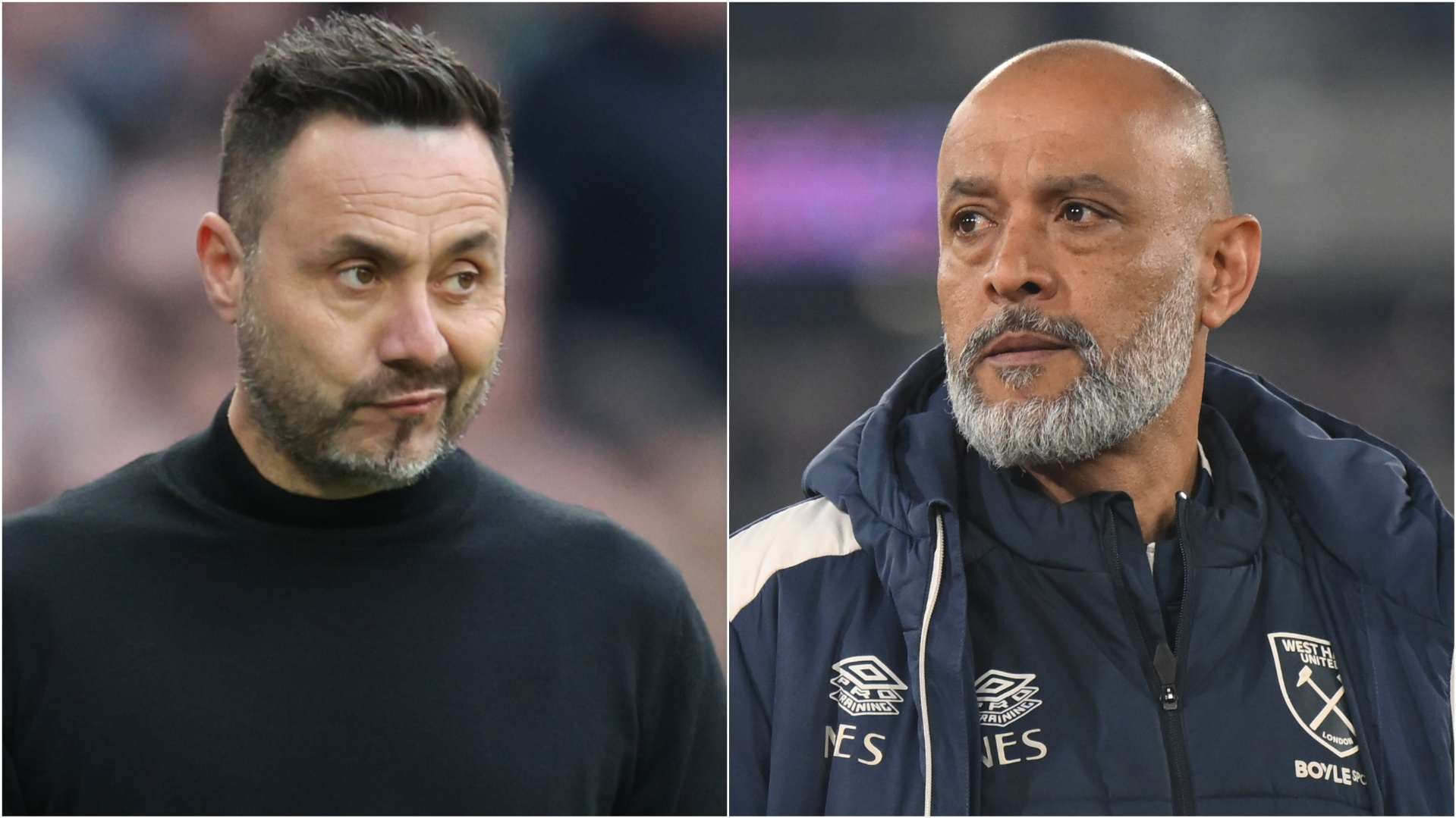 Roberto De Zerbi, Nuno Espírito Santo.
