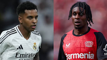 Rodrygo (left) and Jeremie Frimpong (right) headline today's daily transfer rumors and gossip.