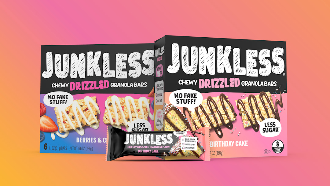 JUNKLESS Drizzled Chewy Granola Bars