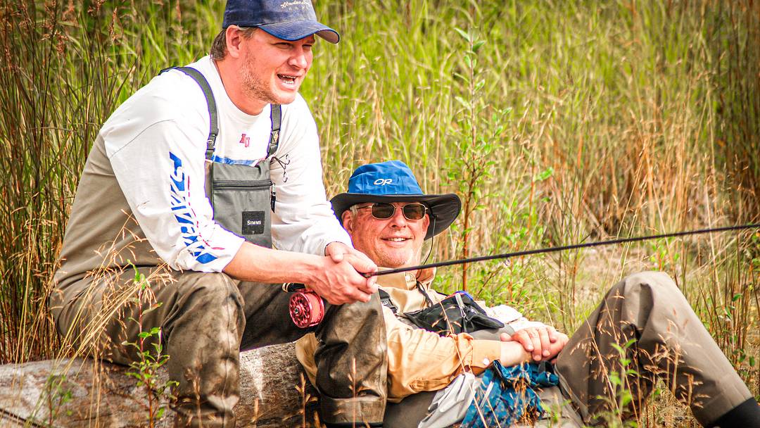 The common ground of "fishing" is sometimes where the best connections happen between fathers and sons. The common ground of "fishing" is sometimes where the best connections happen between fathers and sons.
