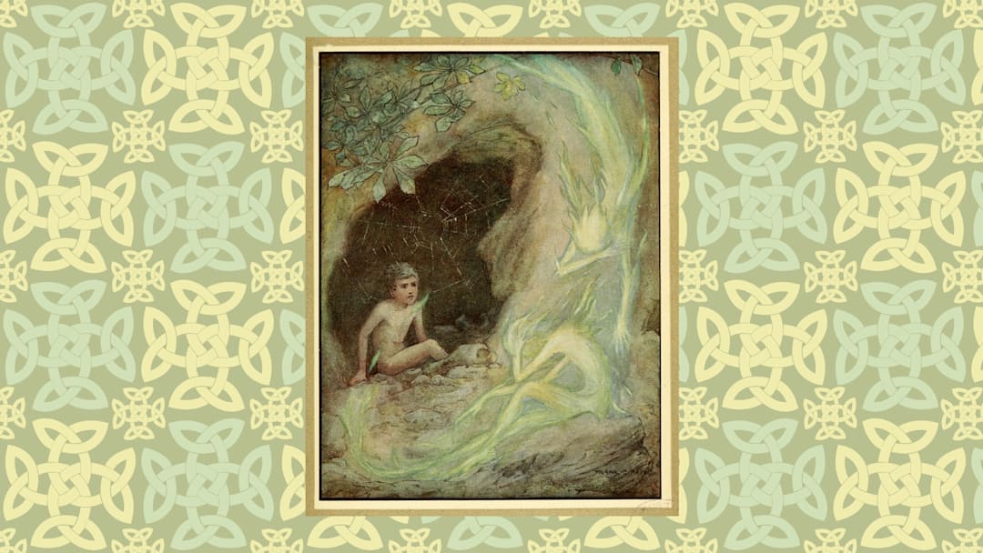 A child witnessing the will-o’-the-wisps.