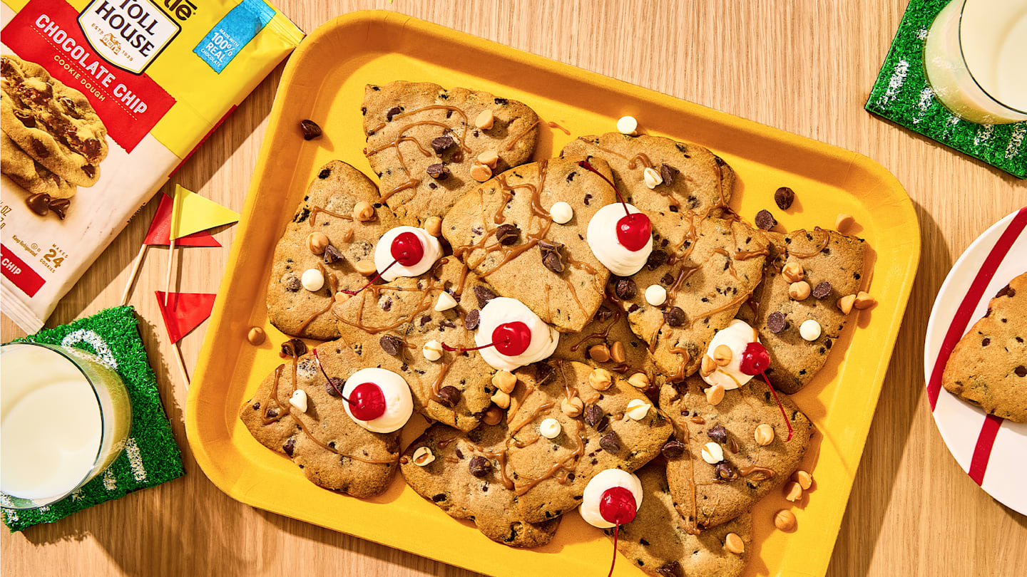 Nestle Toll House Cookie Nachos are the ultimate gameday snack