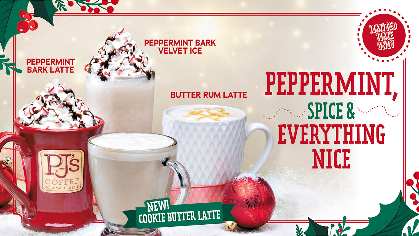 PJ's Coffee がセンセーショナルなドリンクをたっぷり詰め込んだホリデー メニューを公開
