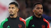 Saliba is suspended while Timber is a huge doubt