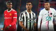 Pogba, Dybala et Mbappé sont parmis les meilleurs joueurs libres cet été. 