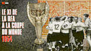 Le XI type de la RFA pendant la coupe du Monde 1954.