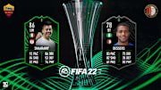 Confronto tra Roma e Feyenoord su FIFA 22