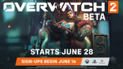 The next Overwatch 2 beta begins June 28, now with PC/consoles, Junker Queen and a new map.
