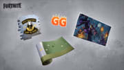 The four in-game rewards available to earn during the Most Wanted Leaderboards Challenge.