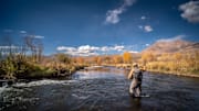 Utah fly fishing guide Sammy Elam dialing in on the right pattern for the Provo River. 