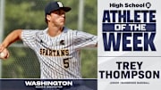 Bainbridge baseball player Trey Thompson voted SBLive WA athlete of week for May 26--May 31.