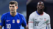 Christian Pulisic (left) and Tim Weah (right) are back in the squad. 