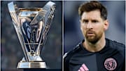Lionel Messi (right) is eyeing up his first MLS Cup.