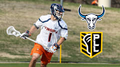 Virginia men's lacrosse attackman Connor Shellenberger was selected No. 2 overall by the New York Atlas in the 2024 PLL Draft