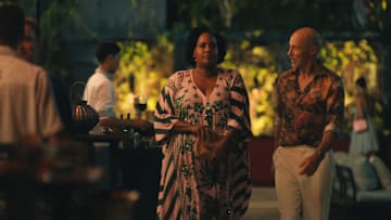 Natasha Rothwell and Jon Gries in The White Lotus season 3