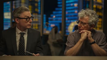 Eric Bogosian as Daniel Molloy and Justin Kirk as Businessman in Interview With The Vampire season 2 episode 6 
