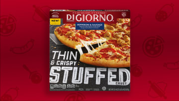 DIGIORNO Thin and Crispy STUFFED Crust Pepperoni and Sausage Pizza