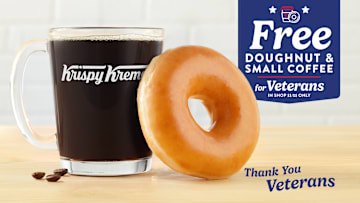 Krispy Kreme is one of the many places offering freebies for Veteran's Day this year.