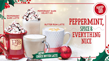 PJ’s Coffee Debuts Cookie Butter Latte in Holiday Menu, Brings Back Seasonal Favorites and Whole-Bean Bags 