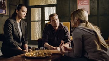 “They Paid More” – When a bus full of American volunteers is hijacked in a dangerous section of Morocco, the Fly Team works to locate the missing aid workers and the people who kidnapped them, on FBI: INTERNATIONAL, Tuesday, Dec. 3 (9:00-10:00 PM, ET/PT) on the CBS Television Network, and streaming on Paramount+ (live and on-demand for Paramount+ with SHOWTIME subscribers, or on-demand for Paramount+ Essential subscribers the day after the episode airs). Pictured (L-R): Vinessa Vidotto as