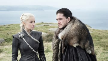 Daenerys Targaryen (Emilia Clarke) and Jon Snow (Kit Harrington) in Game of Thrones