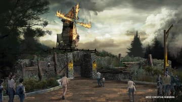 Burning Blade Tavern at Epic Universe's Dark Universe Darkmoor