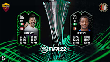 Confronto tra Roma e Feyenoord su FIFA 22