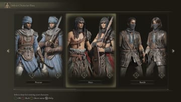On the screen to choose a hero character.
