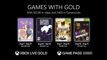 Microsoft has announced four new games coming to its Games with Gold program this month.