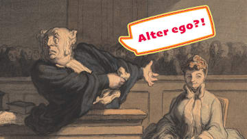 'Le Défenseur' by Honoré Daumier, circa the 1860s.