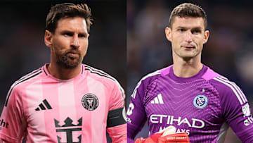 Lionel Messi (left) and Matt Freese (right) should be key players in the MLS Eastern Conference final. 