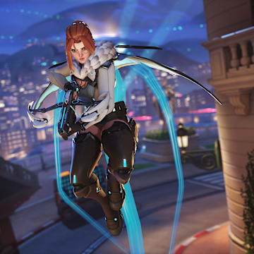 As of May 20 2025, Freja is available in Overwatch's Stadium Mode.