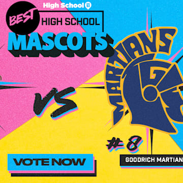 The Hesston Swathers (Kansas) take on the Goodrich Martians (Michigan) in Round 2 of our national high school mascot tournament. 