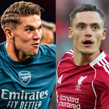Viktor Gyökeres (left), Florian Wirtz (middle) and Bryan Mbeumo (right) are some of the biggest transfers this summer.