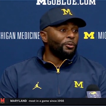 Michigan coach Sherrone Moore doesn’t want his quarterback Bryce Underwood throwing blocks.