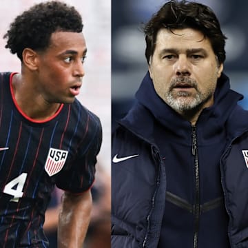 Tyler Adams (left) and Christian Pulisic (right) lead Mauricio Pochettino’s (middle) USMNT next summer.