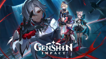Genshin Impact update 4.6 artwork showing Arlecchino, Lyney, Lynette, and Freminet.