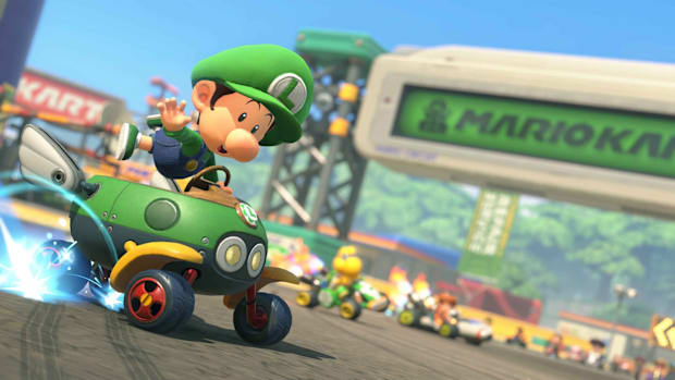 Mario Kart World Baby Luigi