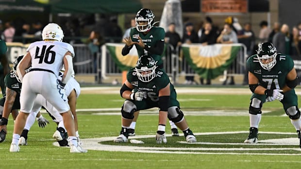 Sacramento State offensive lineman Jackson Slater