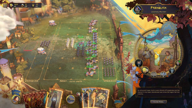 Songs of Silence screenshot showing a settlement.