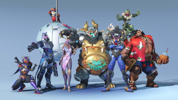 A selection of Overwatch 2 Season 11's battle pass skins