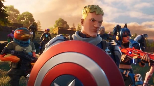 Fortnite's Jonesy wearing Captain America's clothes